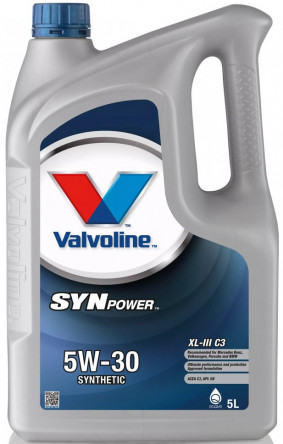 872375 VALVOLINE SYNPOWER XL-III 5W30 5L C3, VW504.00/507.00, BMWLL-04, MN229.51 VALVOLINE