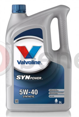 872382 VALVOLINE SYNPOWER 5W40 5L SL/SN/CF, A3/B3/B4, VW 502.00/505.00, MB229.5 VALVOLINE